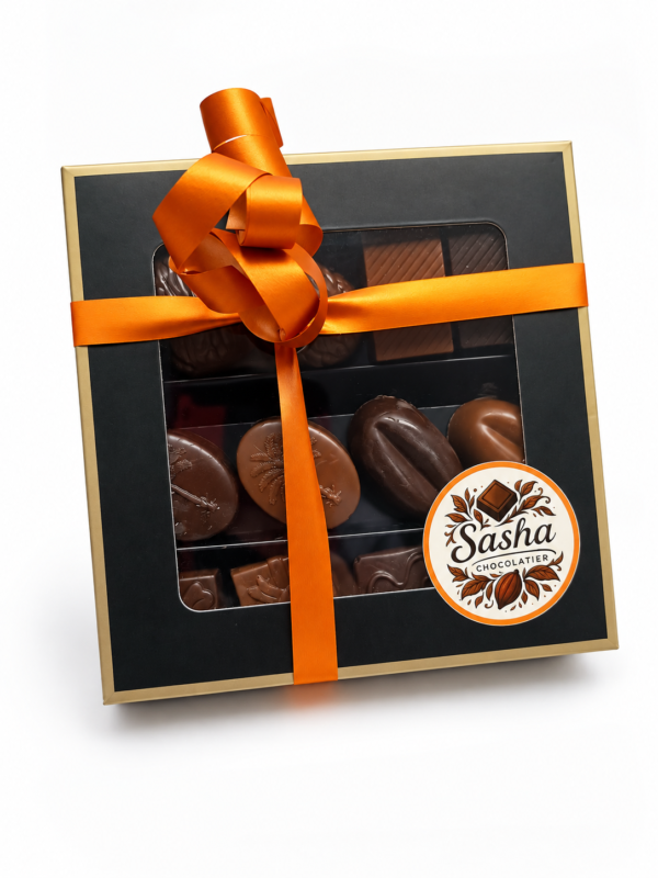 Ballotin-12-chocolats Coffret Assortiments de Praliné 12 chocolats - 100g